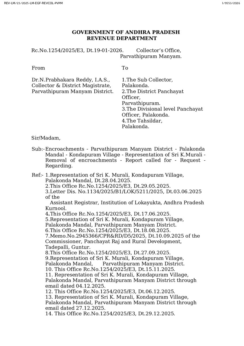 KONDAPURAM369's tweet image. 1/2 
@MoHFW_INDIA PM-ABHIM isn't just a file; it’s our village’s future health 
By stalling land endorsements, the Revenue Dept is sabotaging a Union Govt project 
@DARPG_GoI 14+ grievances later, @collectormanyam still offers no answers 
#PMABHIM #Manyam @APDeputyCMO @scroll_in