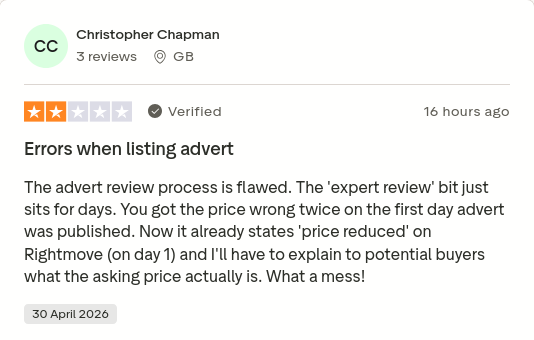 or_rhea's tweet image. Christopher Chapman gave Purplebricks 2 stars via @Trustpilot trstp.lt/sqcHVRzOxn #CONmisery #NoBull #ownit
