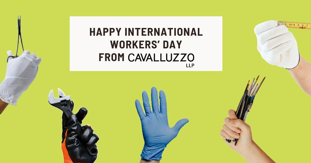 CavalluzzoLLP's tweet photo. Happy International Workers’ Day: a reminder that the 8-hour workday was not given, but won through collective action in 140 years ago.
We continue to stand with workers everywhere in the continued fight for fair and safe working conditions.
#MayDay #UnionStrong #WorkersRights https://t.co/k3dKpca8P9