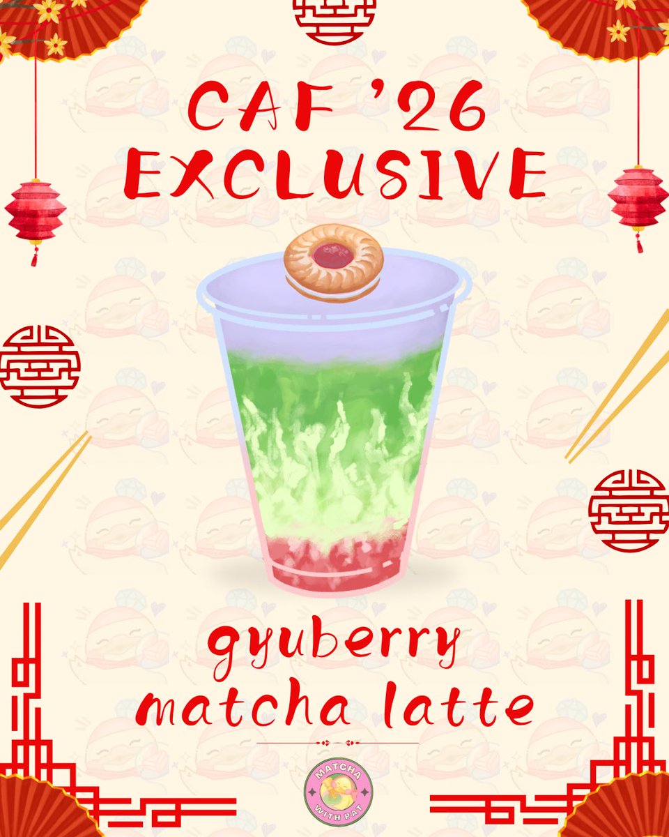matchawithpat's tweet photo. and our carat art fest exclusive drink is... 🥁🥁🥁

gyuberry matcha latte! 🥳 inspired by dewberry, it's a strawberry matcha latte with a blueberry cream top 🥠 it also comes in a set with a dewberry keychain 🤍🌟

grab it exclusively at caf! see you there carats 💎🐤 https://t.co/6n5qZPHUfR