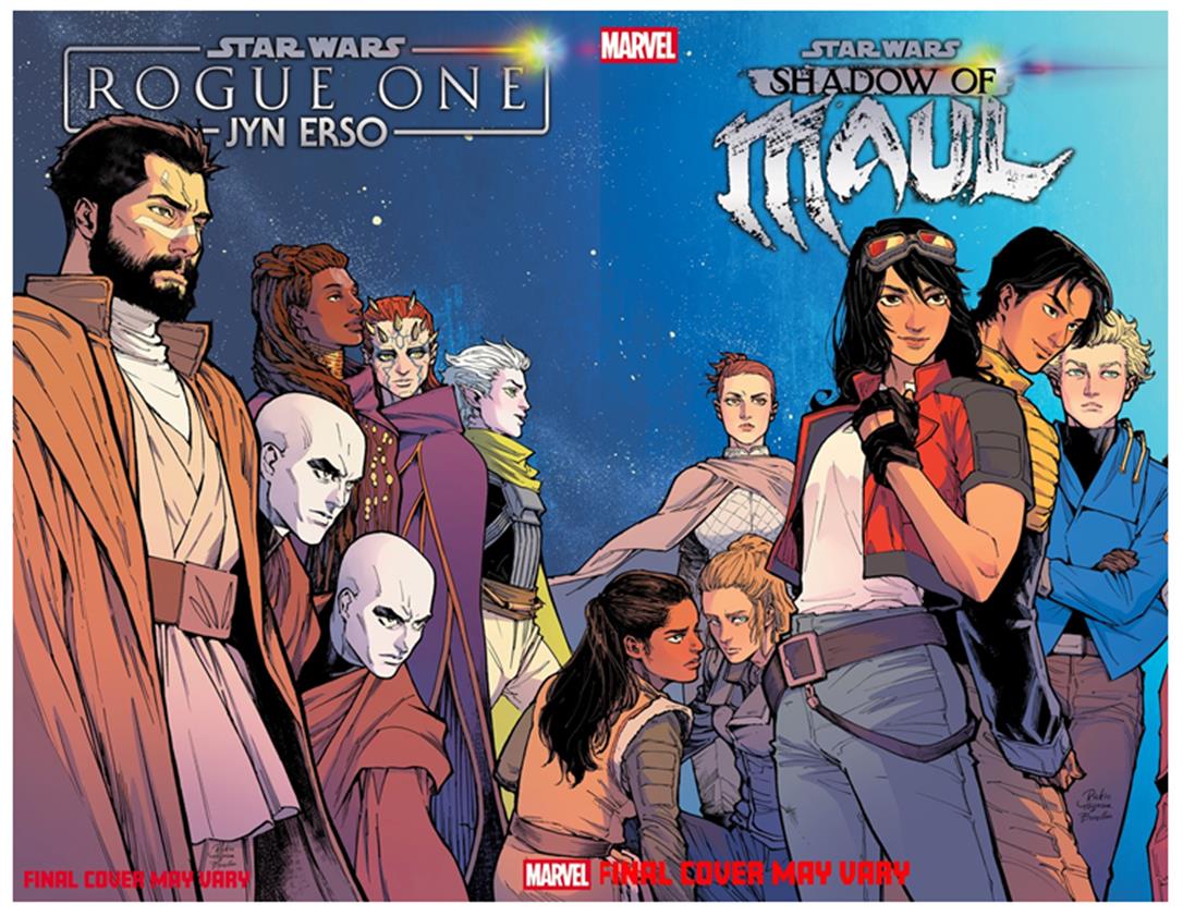 onceuponagalaxy's tweet photo. We now have images for two of the three Pride connecting variant covers by Rickie Yagawa for June's STAR WARS comics. The third one, for STAR WARS: GALAXY’S EDGE – ECHOES OF THE EMPIRE # 3 will probably be revealed sometime within the next two weeks!

https://t.co/hODxfh89ug https://t.co/CShL04BQYU