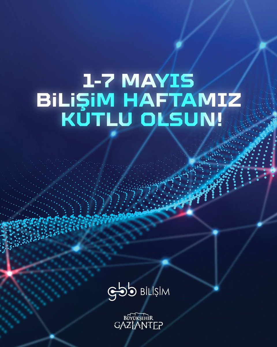 BilisimGbb's tweet photo. Bilginin gücüyle şekillenen bir dünyada, teknoloji ve inovasyon geleceğin en önemli yapı taşlarını oluşturuyor.

Dijital dönüşümü destekleyen, üreten ve geliştiren tüm bilişim emekçilerinin katkılarıyla daha güçlü yarınlara ilerliyoruz.

1-7 Mayıs Bilişim Haftası kutlu olsun. https://t.co/lU4ME2cF6i