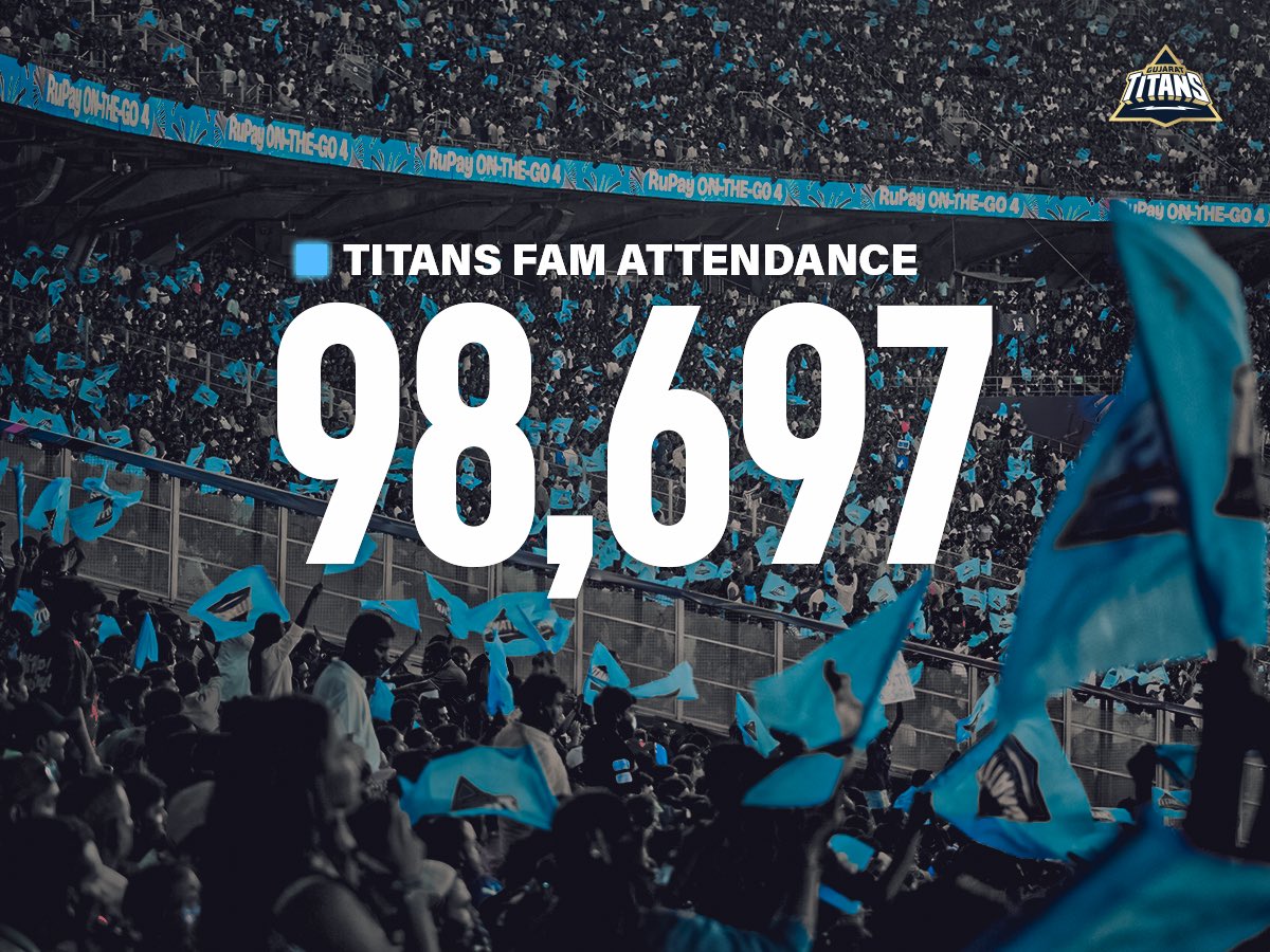 Leo04G's tweet image. Narendra Modi Stadium 🏟️ 
A record breaking crowd last night at the IPL⏫

#IPL #GTvsRCB #Kohli #Gill