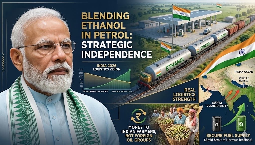 Vipulsnavy's tweet image. Blending ethanol in petrol isn’t just about saving money it’s about strategic independence
With tensions around the St of Hormuz Ethanol helps make our fuel supply more secure.
#EnergySecurity #EthanolBlending #StrategicThinking #Logistics
