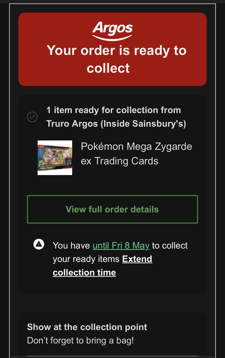 SpiderPullsUK's tweet photo. @PokemonStockUK Or things like this happen, where you get it and have absolutely no idea 🤷🏻‍♂️ @Argos_Online fix your app! https://t.co/HvhJ0qS94z