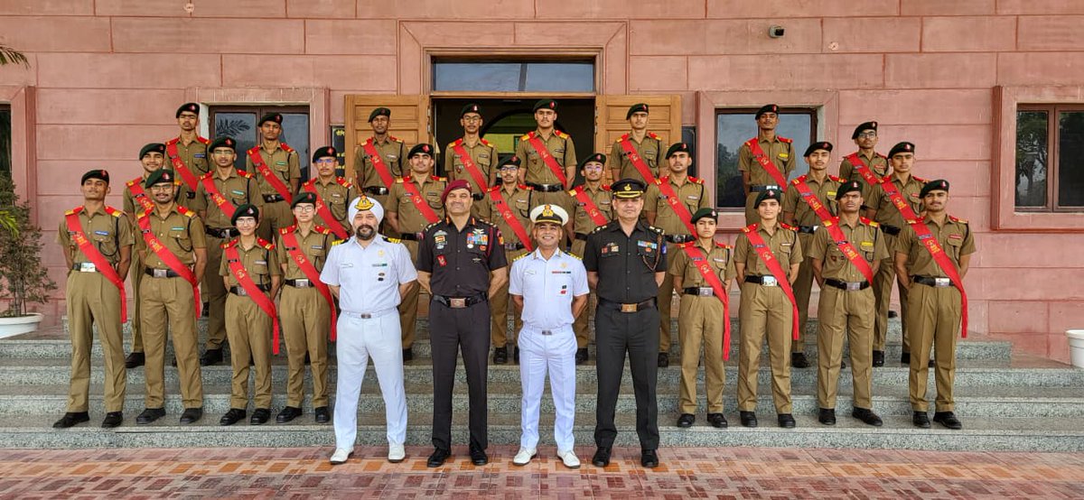 sainikschooljjn's tweet photo. Cadet leaders of Sainik School Jhunjhunu assumed their responsibilities during the Investiture Ceremony held on 30 April 2026. Col Suresh Sindhu, SM, Group Commander, NCC Jaipur was the Chief Guest on this momentous occasion.🇮🇳
#InvestitureCeremony #SSJR #Leadership #SSRW
#NCC https://t.co/rDVd8OQI1w