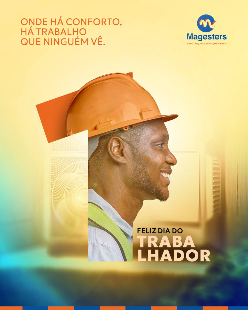 🔹️A Magester deseja um Feliz Dia do Trabalhador a todos que, com dignidade e compromisso, se dedicam diariamente ao seu trabalho.