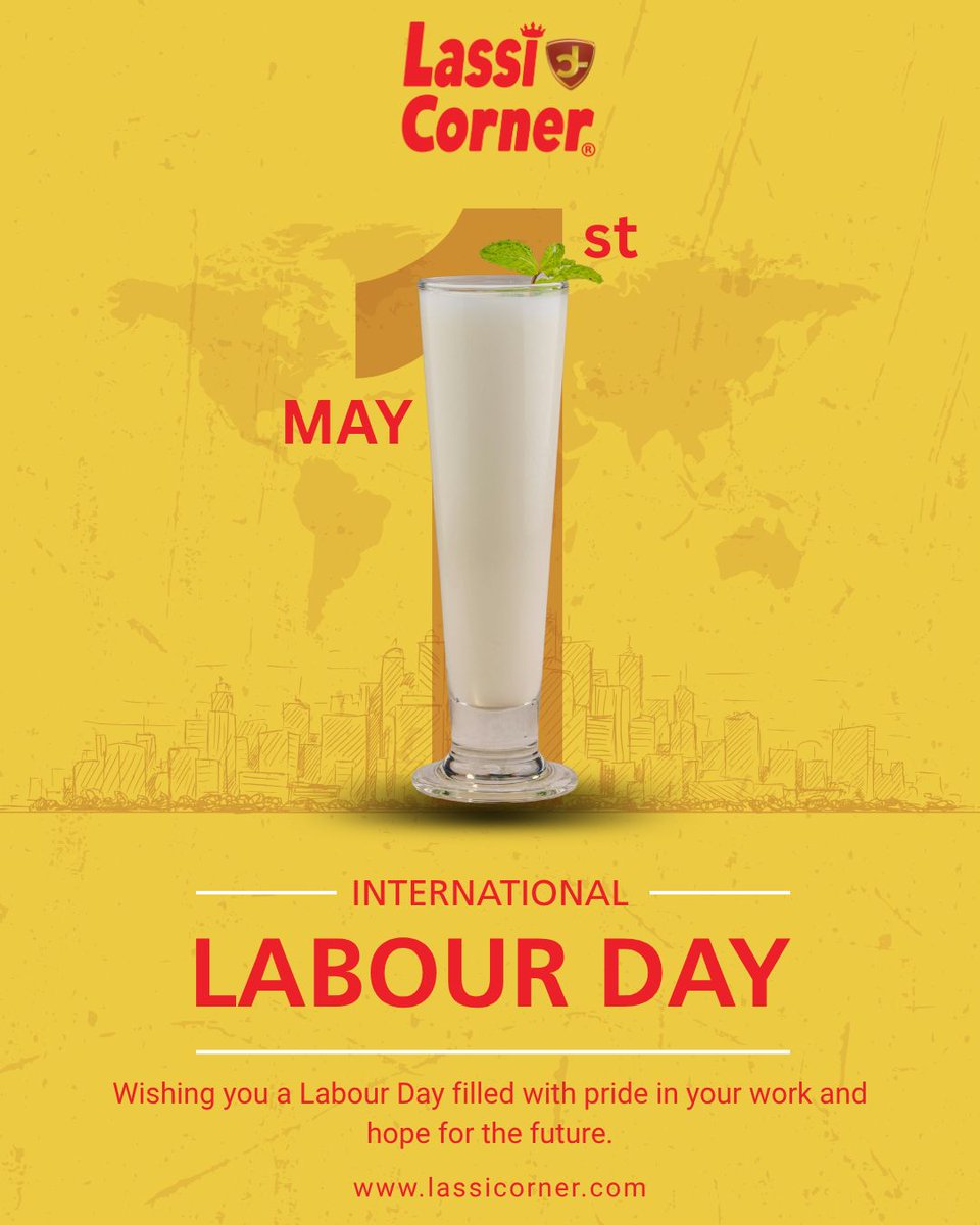 corner_lassi's tweet image. This Labour Day, we salute the real heroes behind every success story💪
Your hard work and dedication keep everything moving forward.
Happy Labour Day from Lassi Corner🥤✨

#labourday #labour #lassicorner #cafe