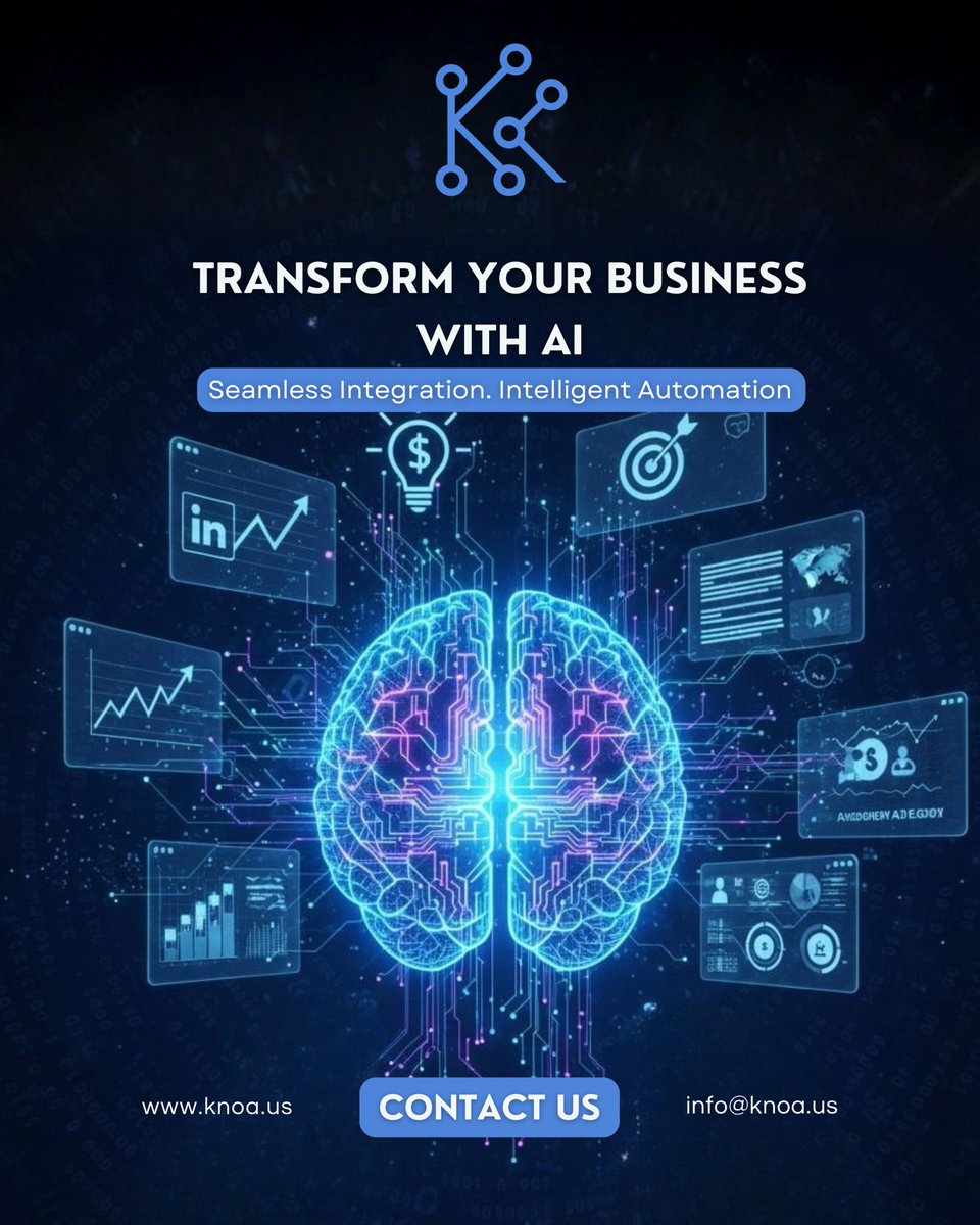 knoa_ai's tweet image. Not just services, but systems that scale your brand to the next level.
Powered by KNOA.
#knoa #businesssolutions #digitalgrowth #strategy #innovation