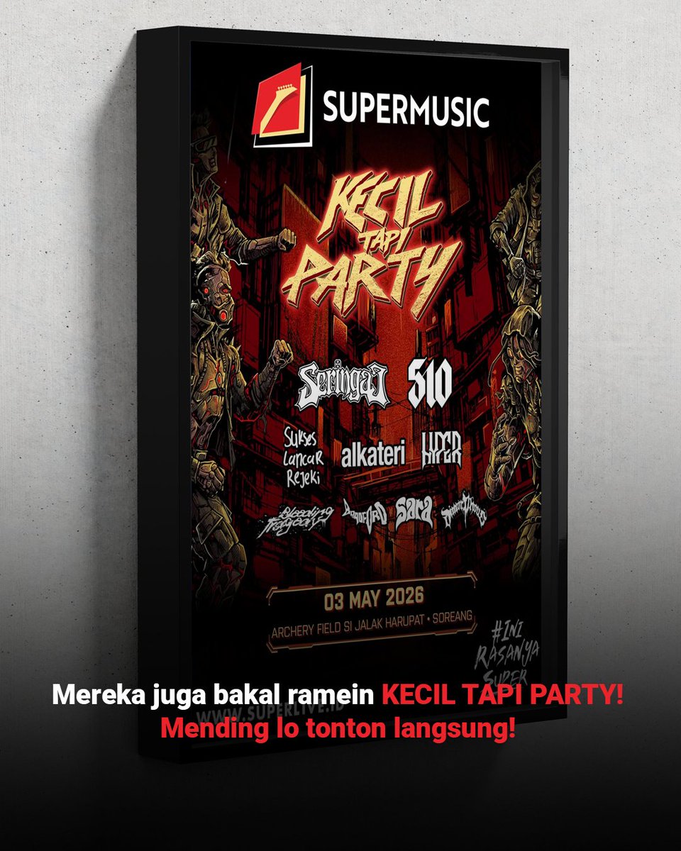 SuperMusic_ID's tweet image. From TJIANDJOER, @dimorphoushc walau baru ngegas di 2022 tapi udah siap banget bikin panas panggung Kecil Tapi Party Soreang nih!

#INIRASANYASUPER⁣
#SUPERLIVE⁣
#SUPERMUSIC
#MUSIC