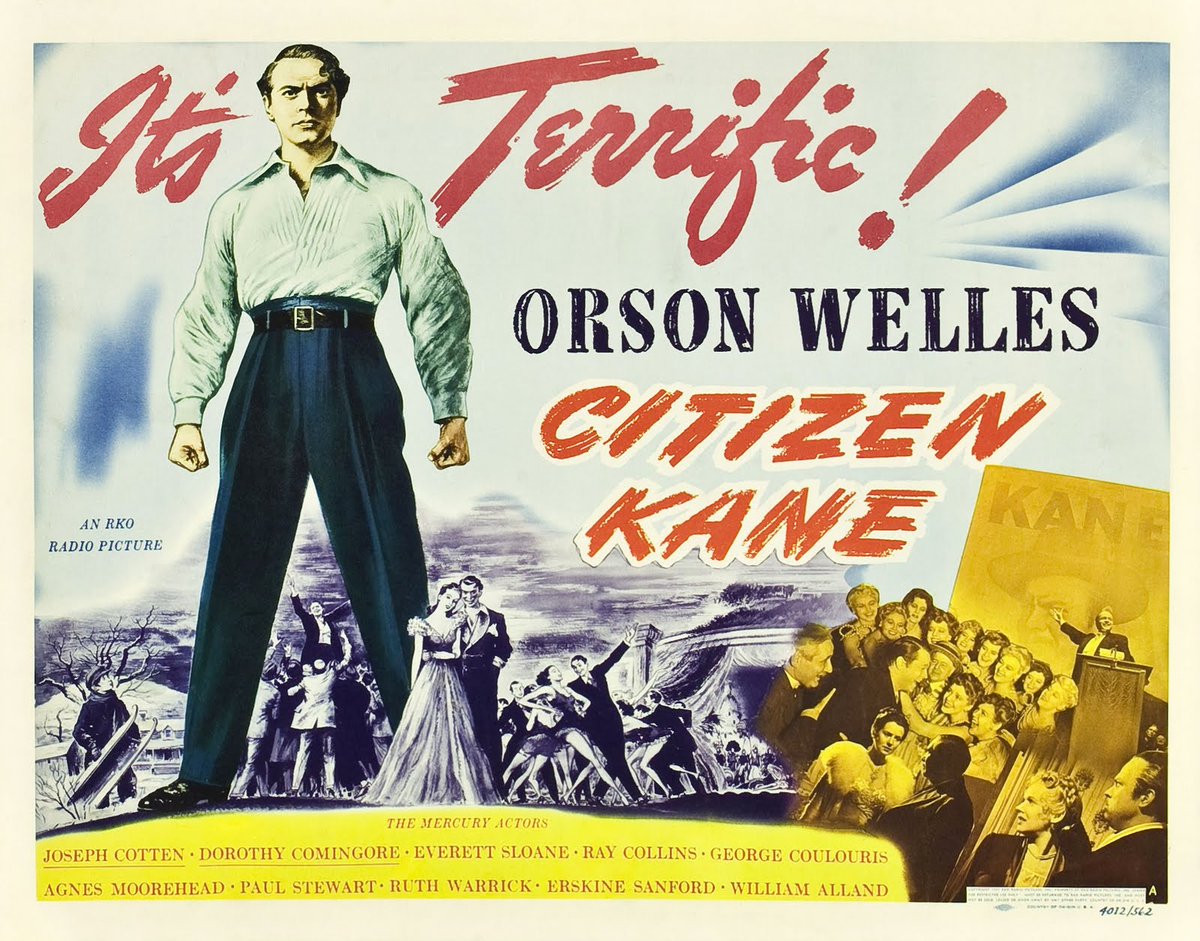 mariobianchi18's tweet photo. Il #1maggio 1941 esce #QuartoPotere, il film d'esordio di #OrsonWelles ispirato alla biografia del magnate dell'editoria William Randolph Hearst. E' anche una forte critica al capitalismo Usa. Ricco di ardite innovazioni tecniche, è considerato il capolavoro assoluto del cinema. https://t.co/ilH7bpnLUL