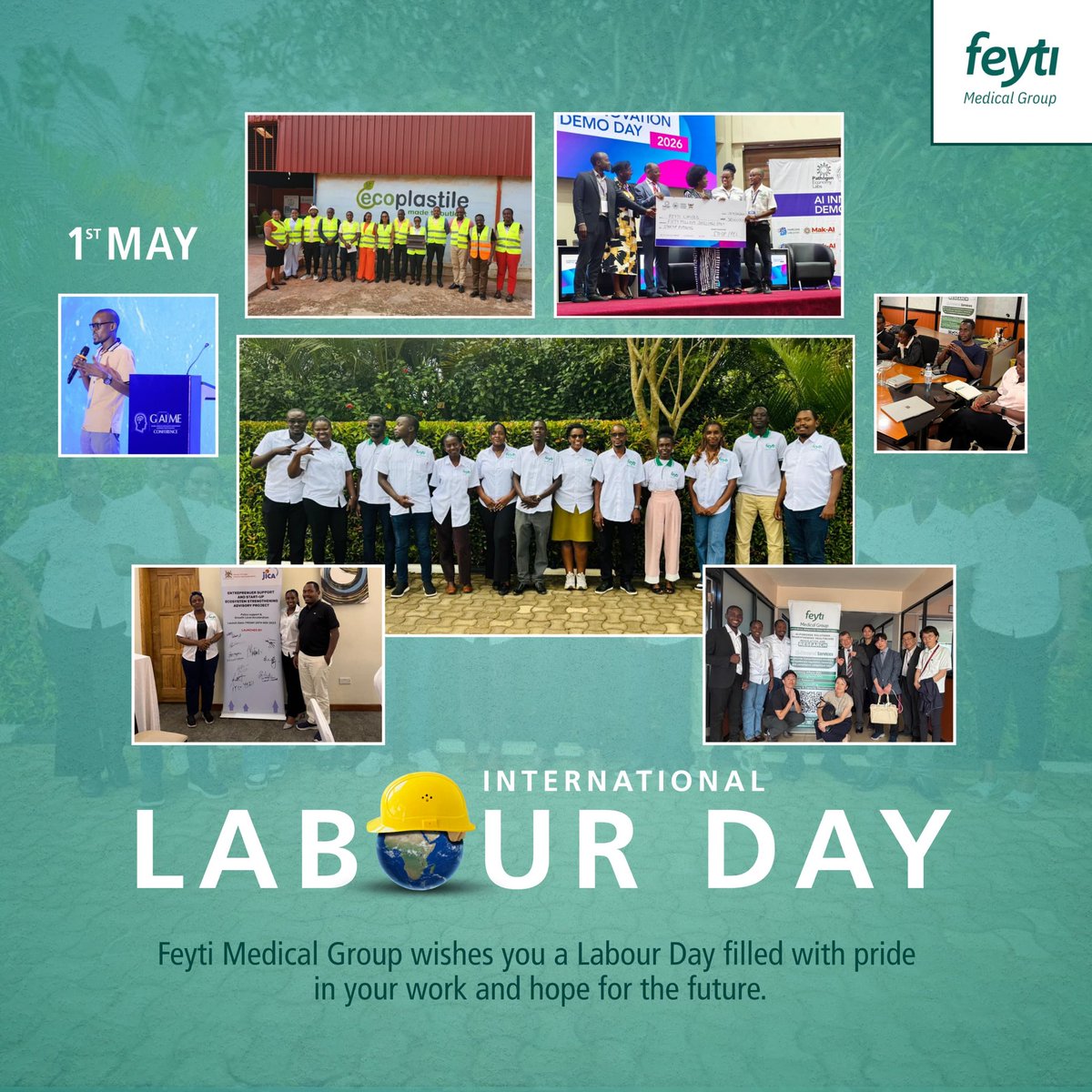 feytigroup's tweet photo. Happy Labour Day!
Today, we celebrate the dedication&amp; passion that drive every worker forward.
Thank you to all professionals who show up, serve, and make a difference every single day. Your work matters.
#LabourDay #Feyti  #Celebrate https://t.co/EWA9pfplWM