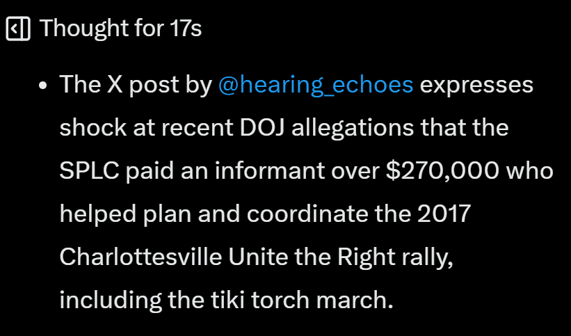 hearing_echoes's tweet image. ok wait, so CHARLOTTESVILLE... the horrible racist Tiki Torch march, Biden literally ran on it in 2020, the 'many fine people' hoax &amp;amp; all the fallout from that that occurs to this day... it was all BS &amp;amp; funded by the SLPC? NO F*CKING WAY SERIOUSLY? #MAGA #DEMOCRATS #REPUBLICANS