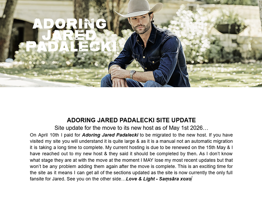 If So Girl (Adoring Jared Padalecki) tweet media