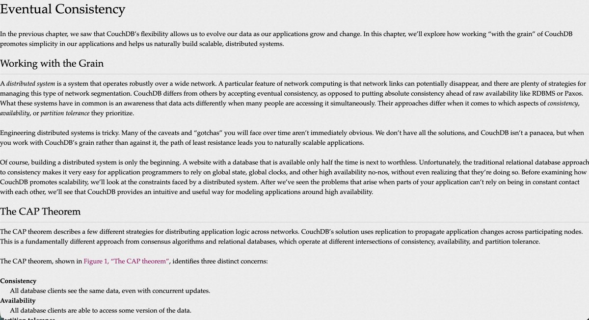 viveckio's tweet photo. Which one would you rather -
Article about "Eventual Consistency" on @ScyllaDB website (first) or @CouchDB website (second) ? https://t.co/ipaWFDXoDj