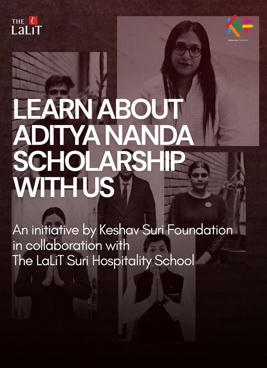 KSF_IN's tweet photo. The Aditya Nanda Scholarship by the @KSF_IN , in collaboration with @TheLalitGroup, goes beyond financial aid - it’s a step towards equity, dignity, and empowering LGBTQIA+ individuals to thrive through education. https://t.co/VxA5T2Ipk8