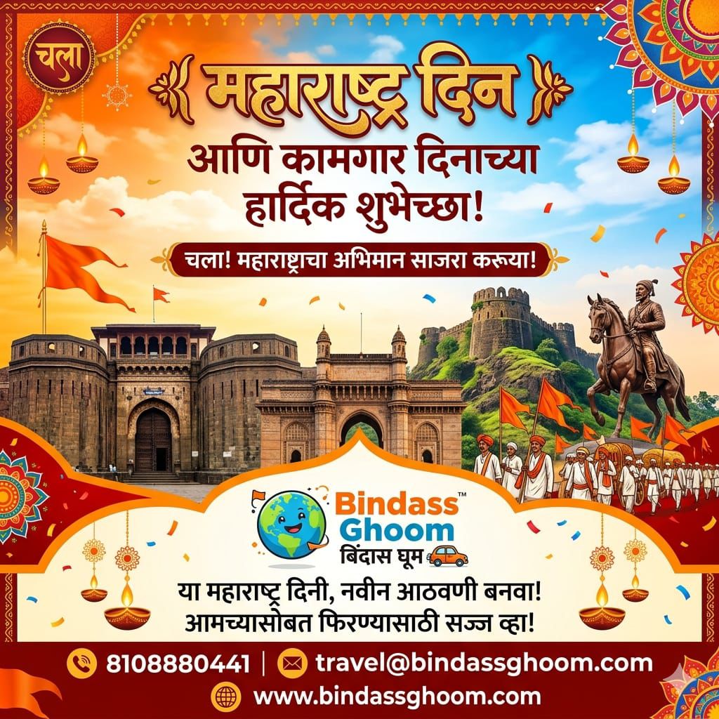 bindass_ghoom's tweet photo. सह्याद्रीच्या दऱ्याखो���्यांत, गडकिल्ल्यांच्या देशात, संस्कृतीच्या महासागरात, आपलं प्रेम सदैव असू दे! महाराष्��्र दिनाच्या हार्दिक शुभेच्छा! 🚩⛰️🏞️ #महाराष्ट्रदिन #सह्याद्री #गडकिल्ले #मराठीसंस्कृती https://t.co/ySwVVGzpdZ