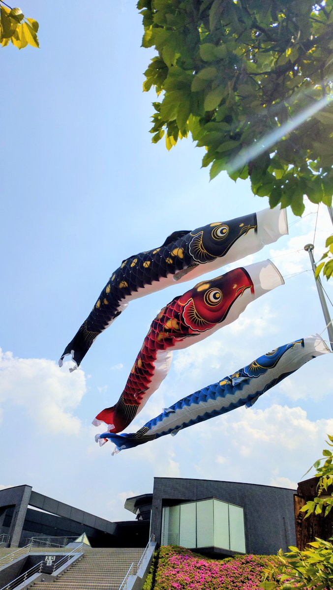 sekitankan's tweet photo. 5月1日から10日まで、石炭館では開館時間中、鯉のぼりが泳いでいます。※雨天・荒天時は中止。

お近くにお越しの際は、ぜひご覧ください。

【提供・協力：（有）人形の沖牟田】 https://t.co/btLAJetERi