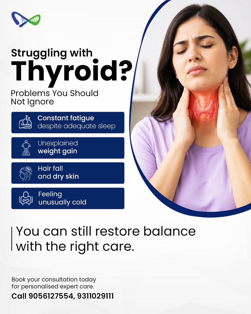 Mitogenez's tweet photo. Thyroid imbalance is more than a single test result. Fatigue, weight gain &amp; low energy may persist despite normal reports. 

At Mitogenez Longevity Clinic, we assess the full hormonal picture &amp; restore balance. 

Book your online consultation today. Call 9056127554, 9311029111. https://t.co/e720um181j