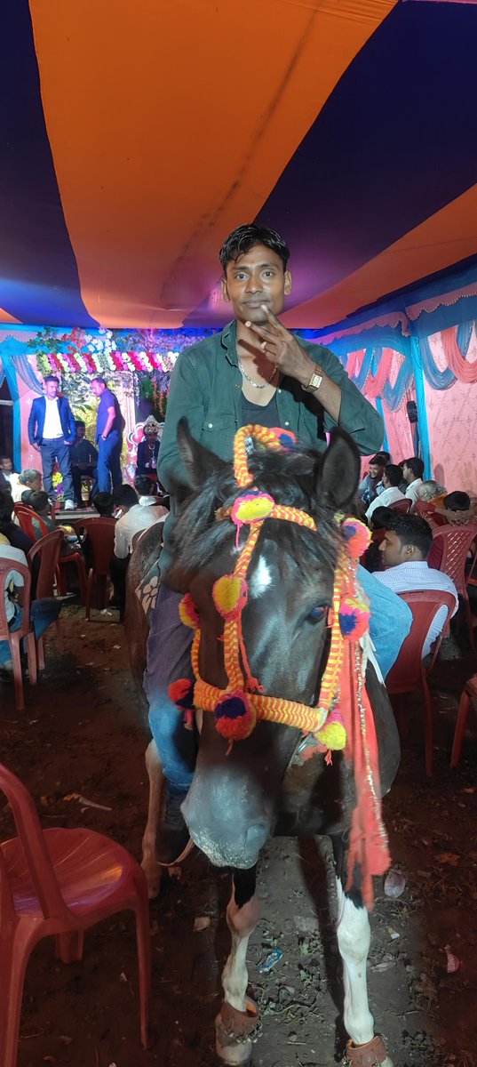 Rakeshkumar__11's tweet image. 😎 बारात में मस्ती 🐎 #trendinpost❤️ #lovemarriage❤️