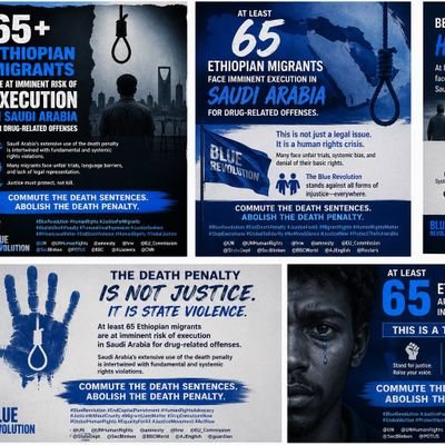 Humanityismyid1's tweet image. #Heartbreakingnews! In saudi Arabia , Over 65 #Human lives are at extremely high risk, who are preparing for Execution. We demand the #IC , #HumanRightsCouncil ,@UNGeneva &amp;amp; #Saudi authorities HALT THE EXECUTION OF 65 ETHIOPIAN MIGRANTS 🚨
@UNGeneva @Reuters @antonioguterres @hrw