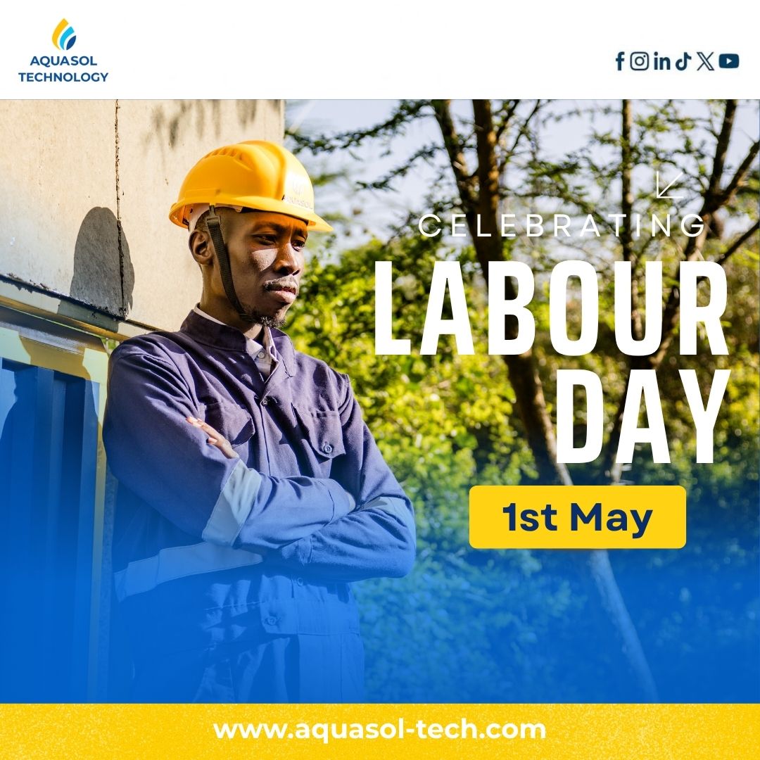 AquasolTechLTD's tweet photo. Happy Labour Day from Aquasol Technology! Here’s to the hands that build, create, and transform the world every day. #LabourDay #AquasolTechnology #CleanWaterForAll #WorkplaceWellness #Sustainability https://t.co/XrtEMYhKEd
