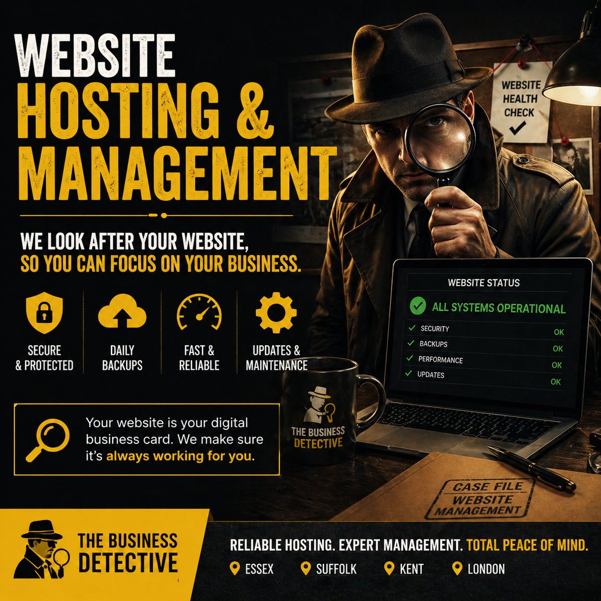 TBDSuffolk's tweet image. We offer website hosting and management services at thebusinessdetective.co.uk #websitehosting #essex #suffolk #London #Kent