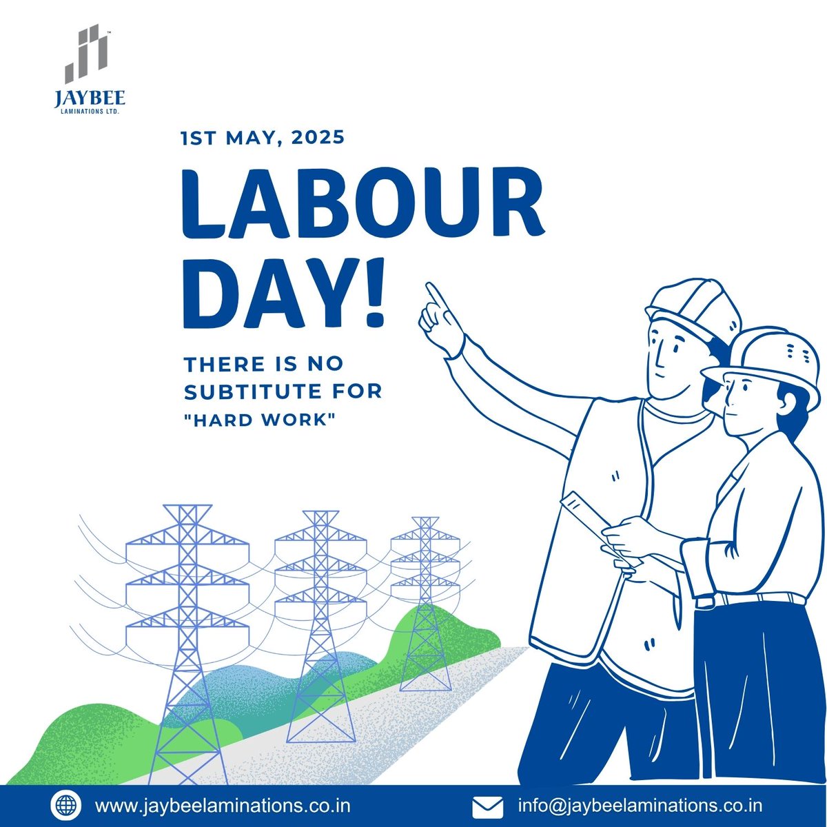 jaybee_noida's tweet photo. ���️ Saluting the Workforce
Your efforts shape the future. Wishing you a proud and meaningful Labour Day.

#LabourDay #WorkersDay #RespectWorkers #HardWorkPaysOff #LabourDay2026 #Workforce #Gratitude https://t.co/wMlCeTxbMx
