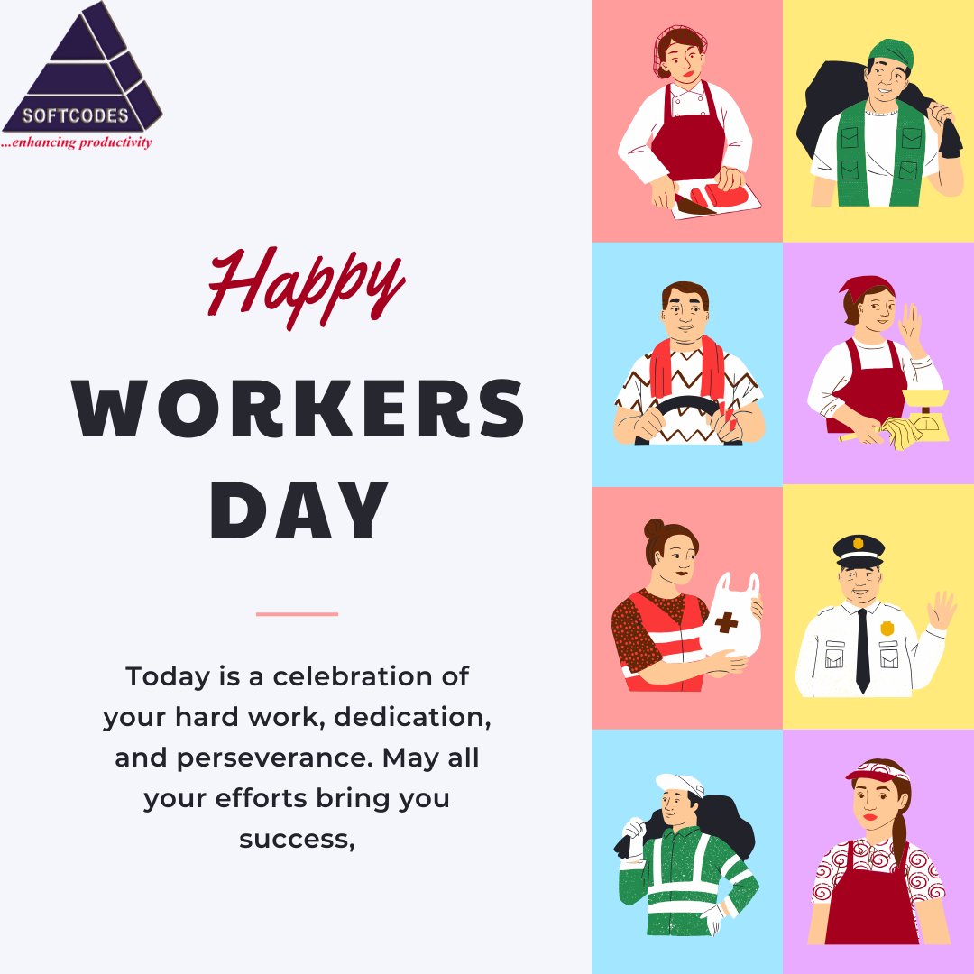 Softcodesng's tweet photo. Happy workers to you from all of us at SOFTCODES.

#softcodes #workersday #workersday2026 https://t.co/YulX6jpi5B