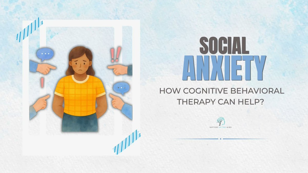MattersMindUK's tweet photo. Do social situations feel overwhelming?

CBT can help you challenge negative thoughts and build confidence.

Read more 👇
https://t.co/3QOf8iLmRf

#SocialAnxiety #CBT #MentalHealthUK https://t.co/Vtd9au4hx9