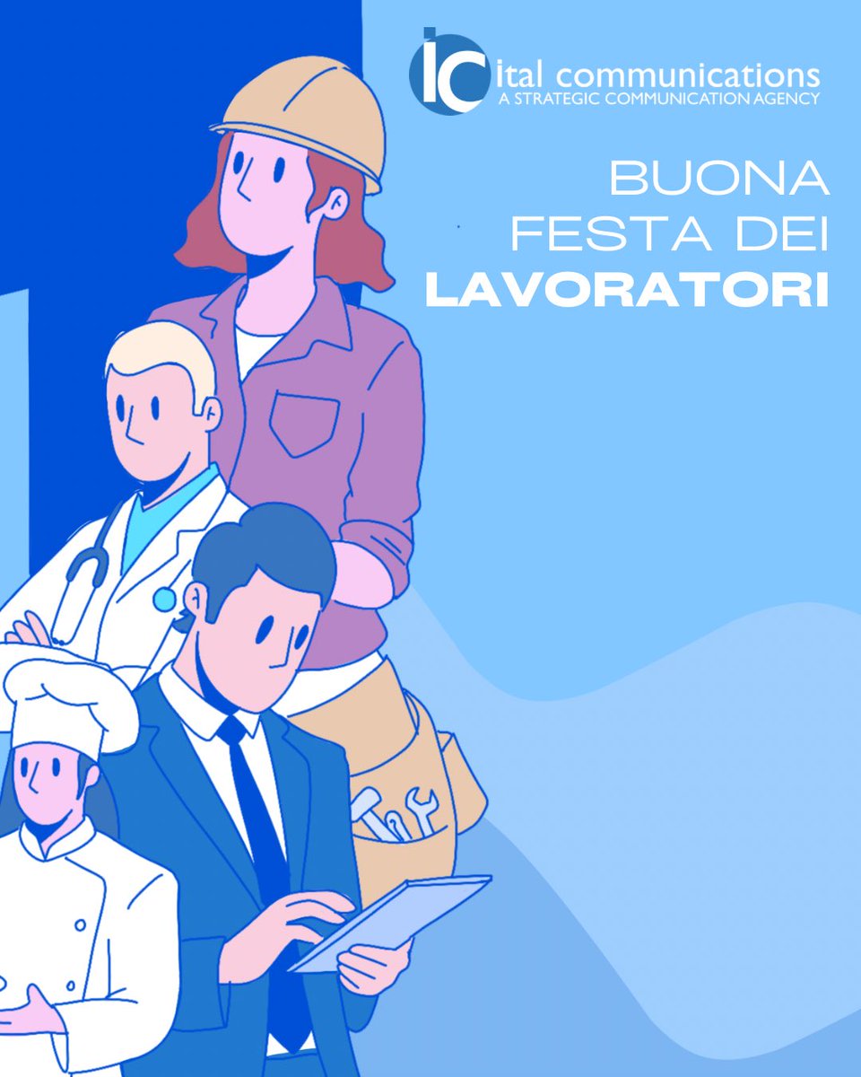 ItalCom_'s tweet photo. Oggi celebriamo il valore delle idee, della creatività e del lavoro che ogni giorno dà forma ai progetti e alle relazioni.

Buon 1° Maggio da Ital Communications ✨ A chi costruisce, comunica, innova senza smettere di credere nella forza delle connessioni.

#PrimoMaggio #ItalCom https://t.co/Ye1uItX9Rb