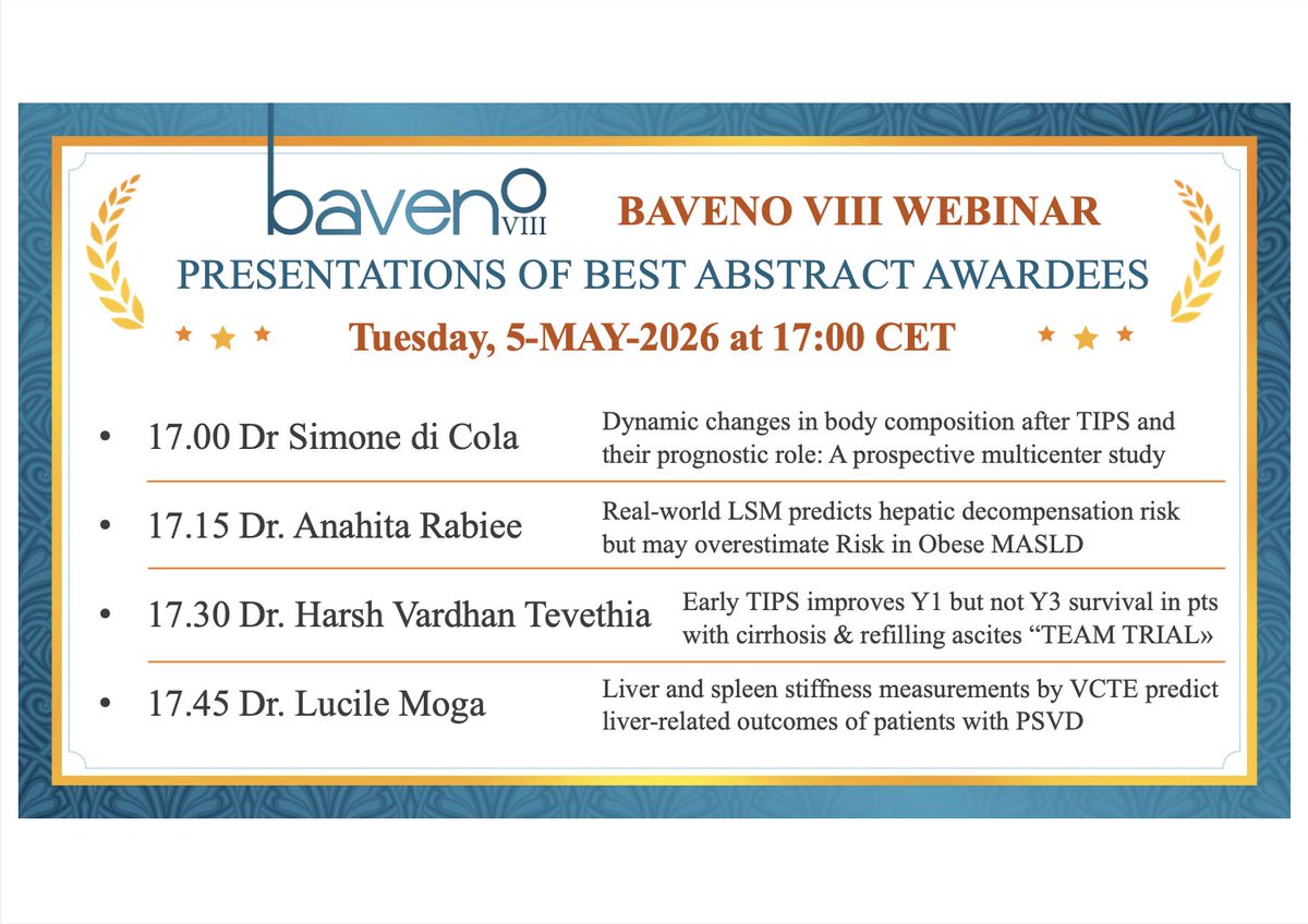 The Baveno Cooperation: an EASL Consortium tweet media