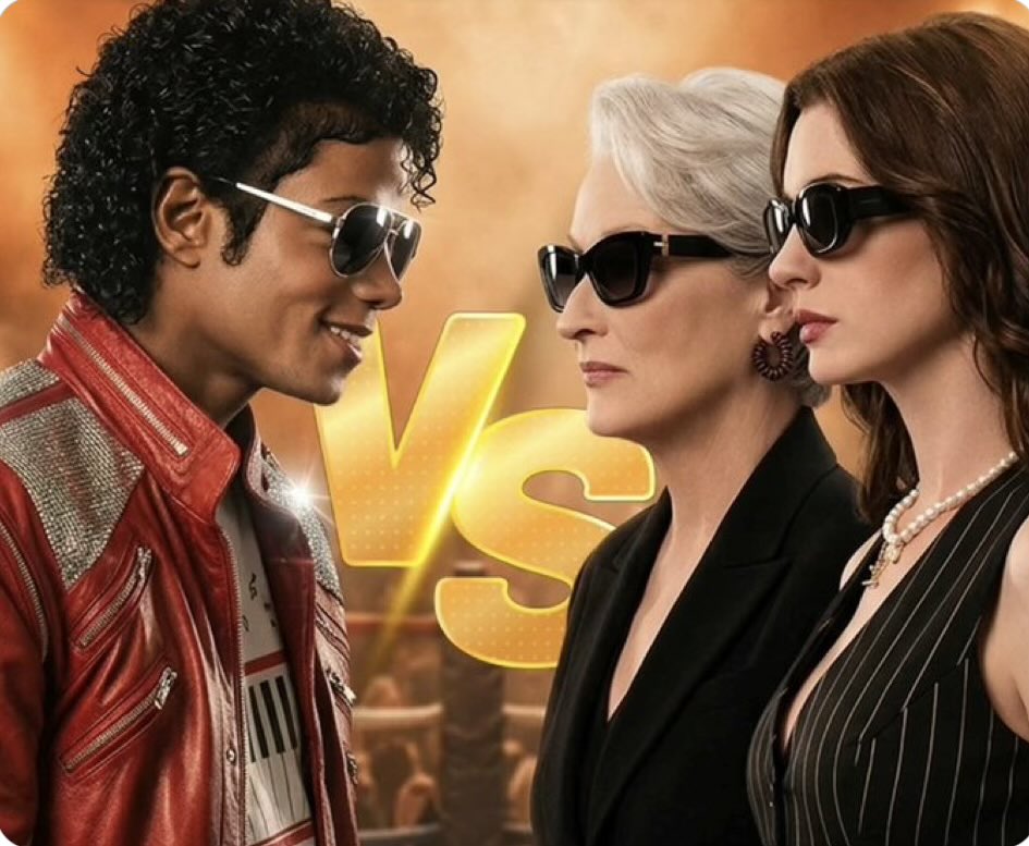 _99Paul99's tweet image. $LION #lionsgate #MichaelMovie 
Hollywood has been trying to recreate #Barbenheimer for so long, and just like in 2023, a new event might be coming together organically when no one was looking. #MichaelWearsPrada might be happening just in front of our eyes!