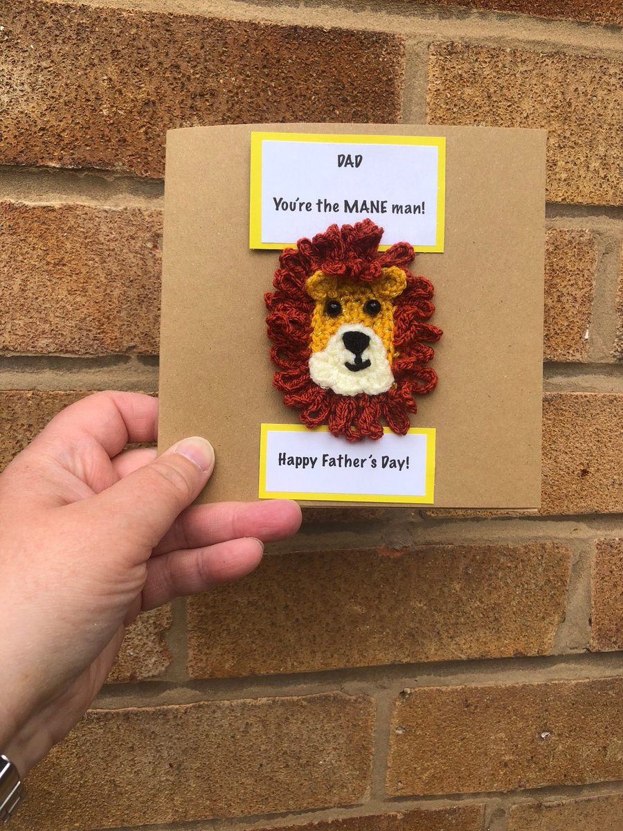 Offthehookhelen's tweet image. Now we are in May Father’s Day is fast approaching in June for the UK! 

offthehookhelen.etsy.com/listing/171701…

#fathersday #greetingcards #lion #dad  #daddy #unique #crochet #handmade #shopsmall #supportsmallbusiness
