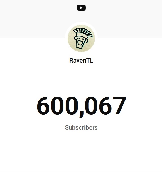 RavenTL_'s tweet photo. We just hit 600k subs on YouTube!
Thanks everyone for sticking around ❤️

Being demonetized for "inauthentic content" didn't affect my motivation.
In fact, I'm working on something very interesting as we speak.
I'm sure the fans will love it!

Stay tuned! https://t.co/sYVZpBgnPa