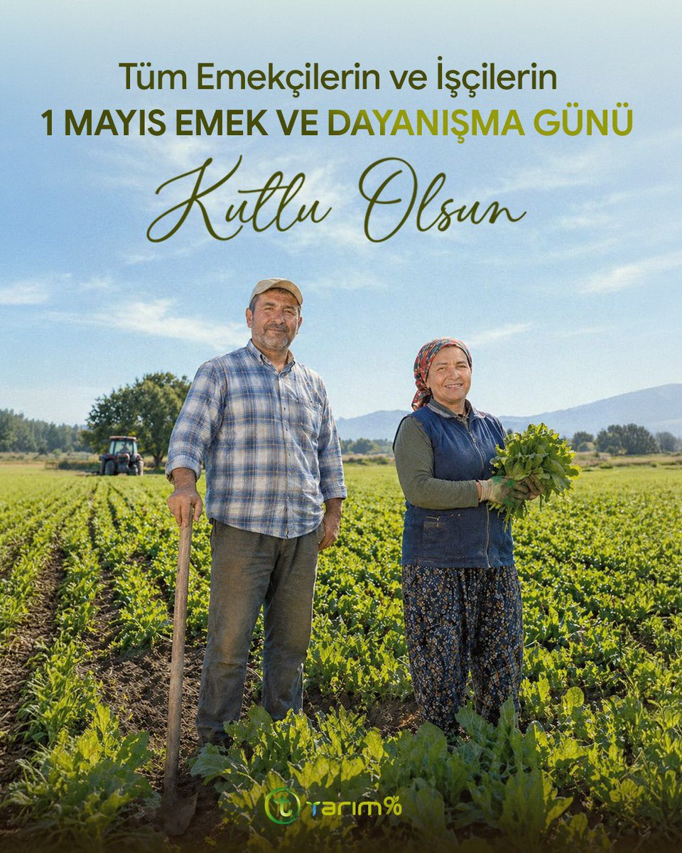 tarim_90's tweet photo. Tüm emekçilerin alın terinin ve emeklerinin gerçek karşılığını alabildiği adil bir dünya dileğiyle; 1 Mayıs Emek ve Dayanışma Günü kutlu olsun
.

.
.
.
#emekçilergünü #emek #tarım #gün https://t.co/jFXk4hnq50
