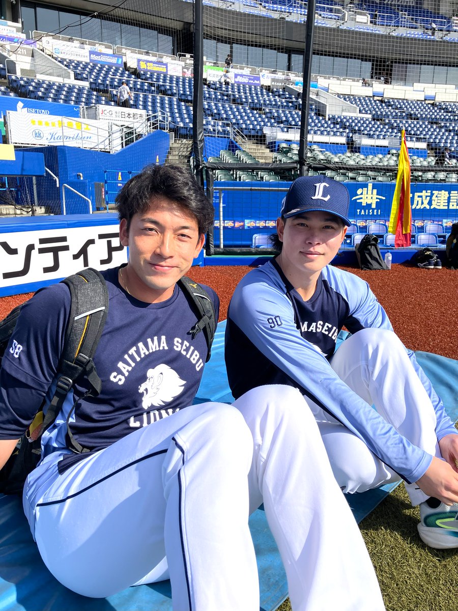 昨日、1点も譲れない場面を無失点に抑えた #中村祐太 投手と #浜屋将太