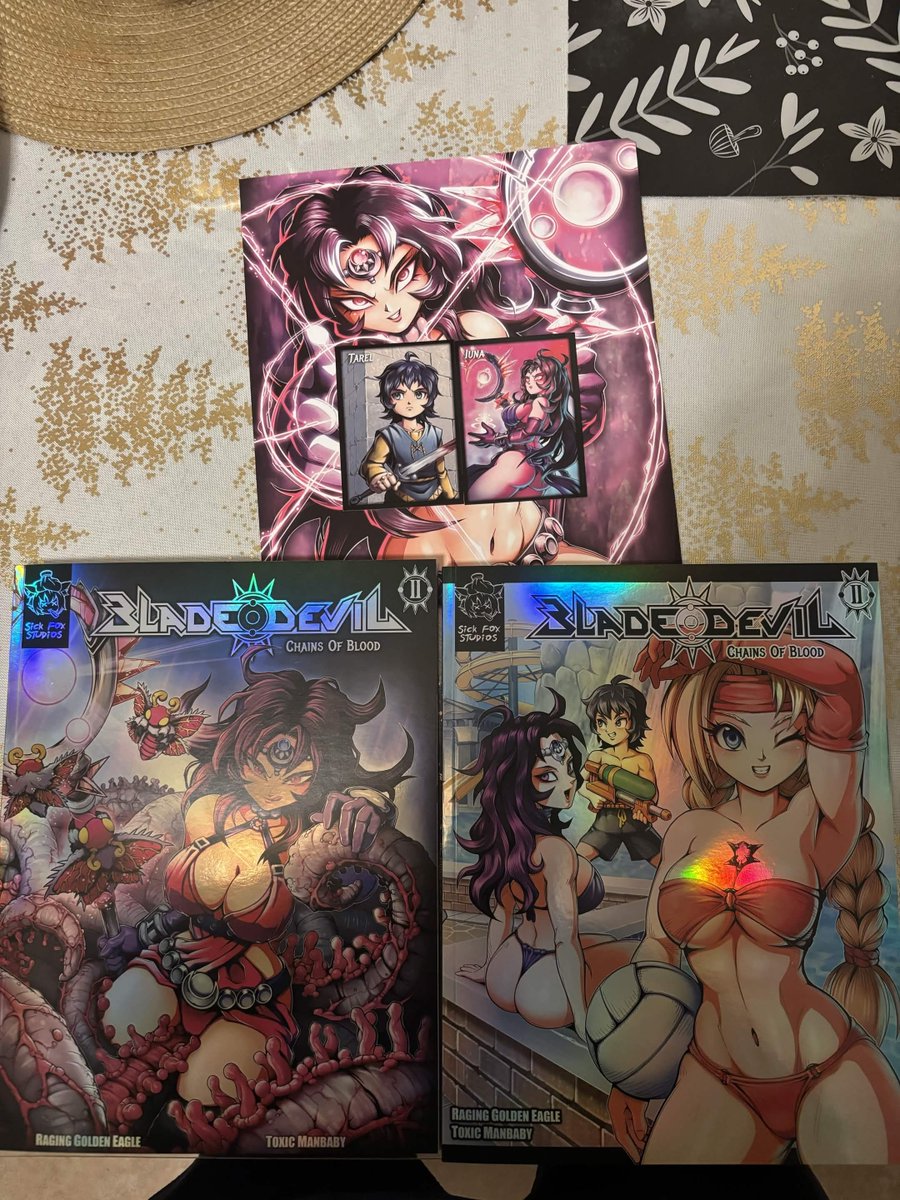 My Blade Devil 2nd issue has finally arrived. It took awhile but it was worth the wait, I'm glad it's here. I look forward to supporting the next issue.
<a href="/RageGoldenEagle/">Raging Golden Eagle</a> <a href="/ToxicChudArtist/">🇨🇦Toxic Megabased Chudlord Canadian ManBaby 🇨🇦</a> <a href="/MerryGoRound_GG/">MerryGoRound (MGR)</a>