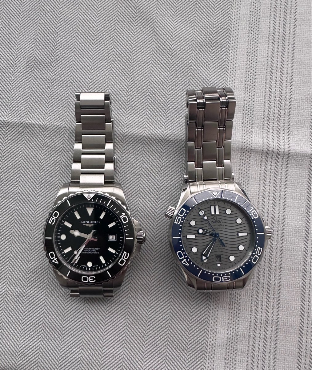 syJackaL's tweet image. New Hydroconquest 42 mm vs Omega Seamaster Pro  . Which one do you choose? Pls write.#longines #hydroconquest #new #omega #watches