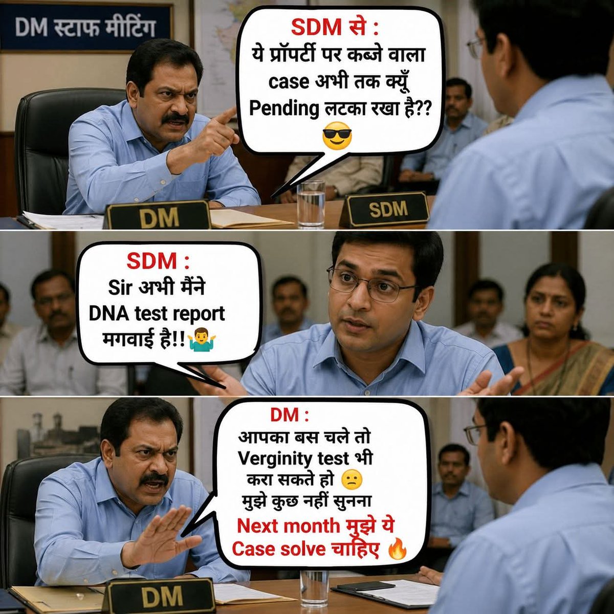 NagmaRana3's tweet image. #वाद सच में नहीं सुलझा पा रहे या कुछ औऱ सीन है 😜 ये तो "#God knows better" 🤷🏻‍♀️ पर  #SDM साब की #inquiry है #NASA लेबल की!!🧐
youtube.com/shorts/IYxpzS5…
#pending #case #comedy #funny #video #नोटिबोल 😜
