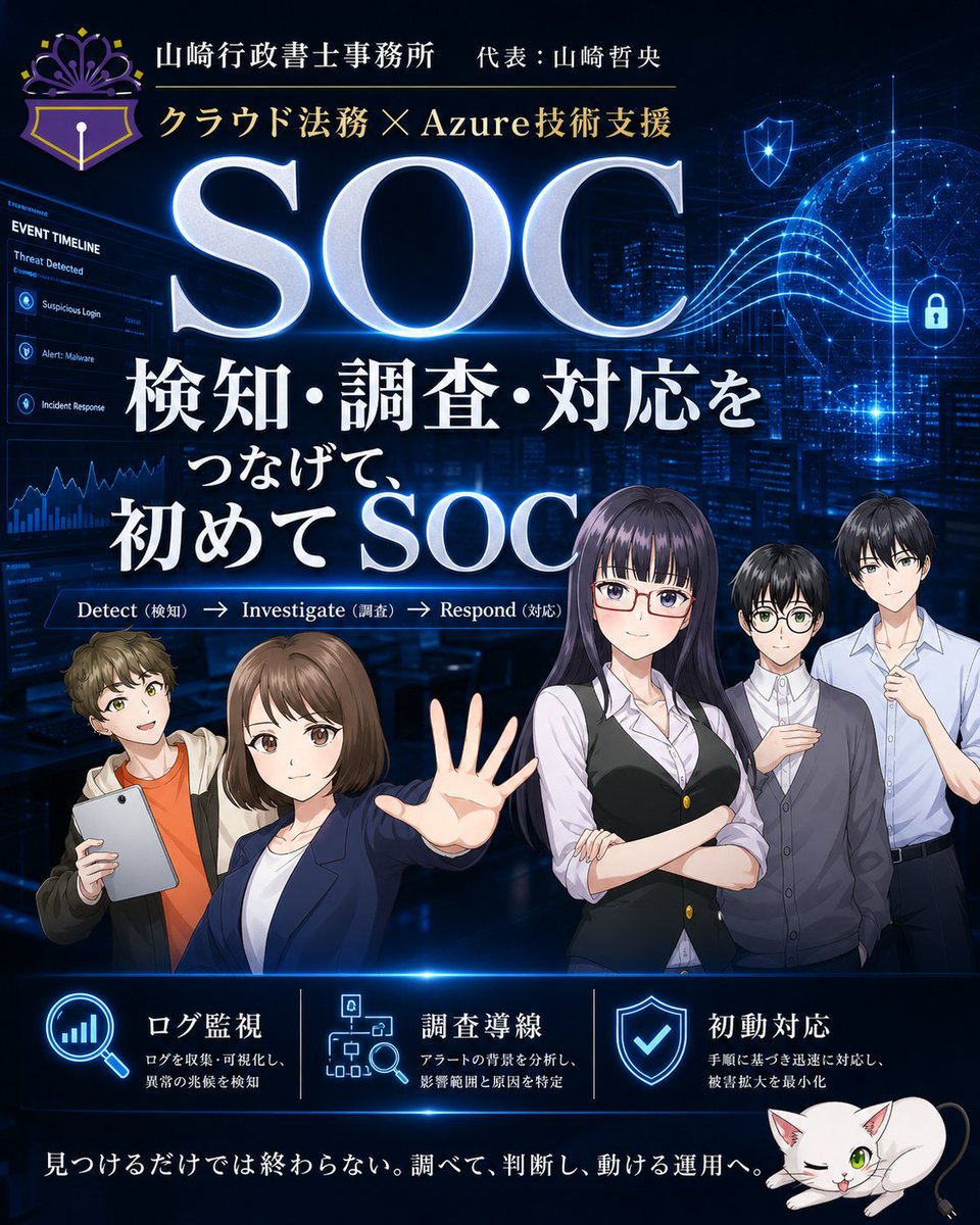 企業公式相互フォロー 検知だけではSOCとは言えません。調査と対応まで