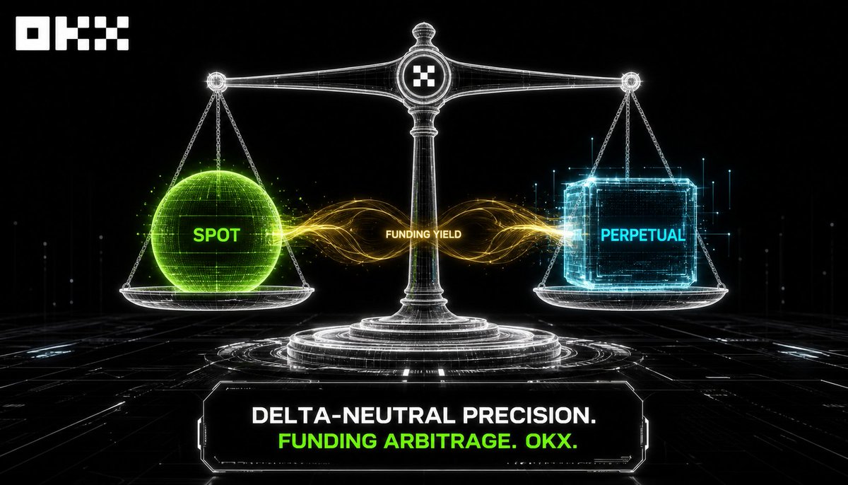 web3wiztron's tweet image. Market volatility is a choice. 

You can trade the price, or you can trade the system. 

Today, let’s explore the OKX Funding Arbitrage Engine—the delta-neutral secret to earning yield regardless of market direction. 

 #OKX #Arbitrage #Web3 #SmartMoney #FinTech