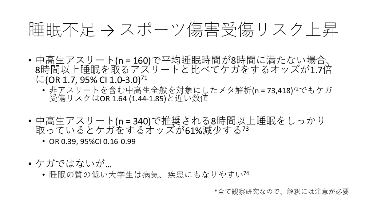 sy_littlelily's tweet photo. そもそもなんですが、寝不足だと
1) ケガのリスク増加
https://t.co/TX6UORbvMf
2) パフォーマンス低下
https://t.co/rPLUPnnwLr
3) 精神衛生が悪化
https://t.co/s42YKywCLW
4) 学業成績も低下
https://t.co/fKI1hE3E3Z
する、に加えての疼痛感度上昇ですから。とりあえずみんなしっかり寝ましょう。 https://t.co/nGCkTNAZZs