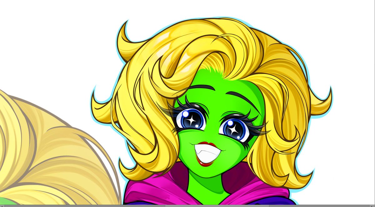AlienadaCo43112's tweet photo. Arte para @WeirdFreakazoid fue un placer dibujar este hermoso diseño.💚

Art for @WeirdFreakazoid, it was a pleasure to draw this beautiful design. 💚

#smollartis #dijitalart #aliengirl #krita #fullrender #proces #doodle https://t.co/UR4AT84Nmc