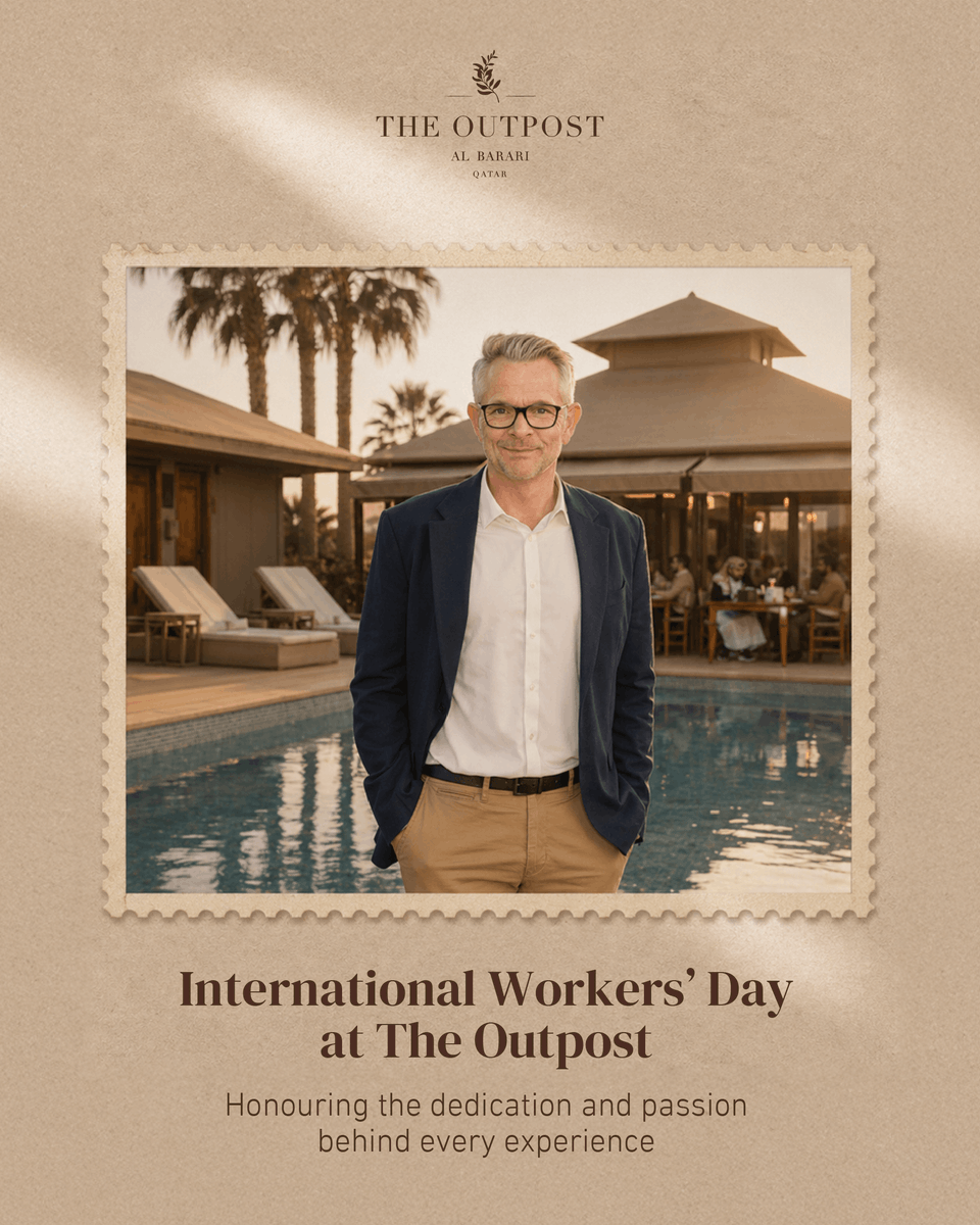 OutpostAlBarari's tweet photo. At The Outpost, every experience is a reflection of the people behind it.
 On May 1st we celebrate International Workers’ Day where we honour their dedication and passion.
#OutpostAlBarari#Internationalworkersday https://t.co/AtNXVwmhDl