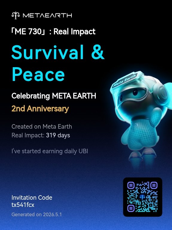 Princed49823387's tweet photo. Real Impact I’ve earned  MEC on Meta Earth and helped  people start their daily unconditional basic income This is my real impact. Click the link below to join, you can also create your own impact — let's win the $20,000 empowerment prize together https://t.co/aOncd0C5BY