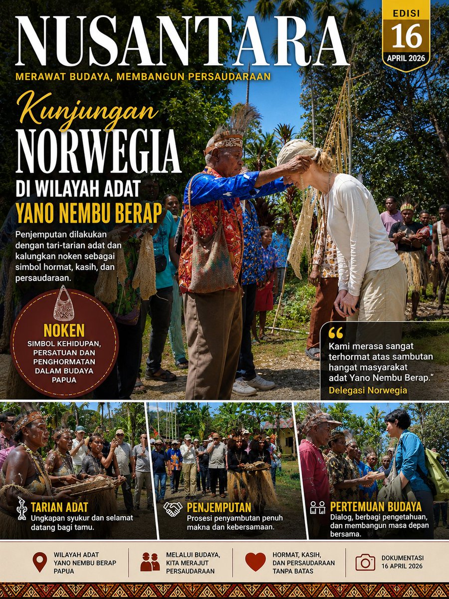 simso90699's tweet photo. Kunjungan Norwegia Disambut Hangat di Yano Nembu Berap 🤝 https://t.co/s1L51iav7C