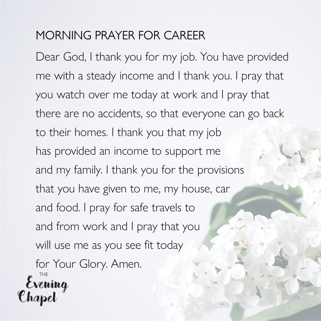 EveningChapel's tweet image. #TEC #TheEveningChapel #Dailydedication #MorningPrayerForCareer