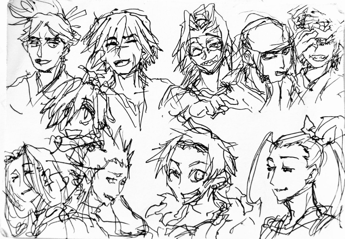 issue_p_pract's tweet photo. うろ覚え一発描き選手権 https://t.co/tcjTZvsrVS