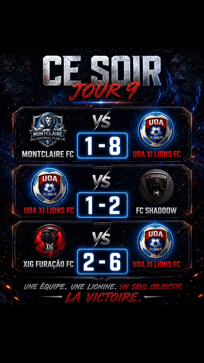 XI LIONS FC tweet media